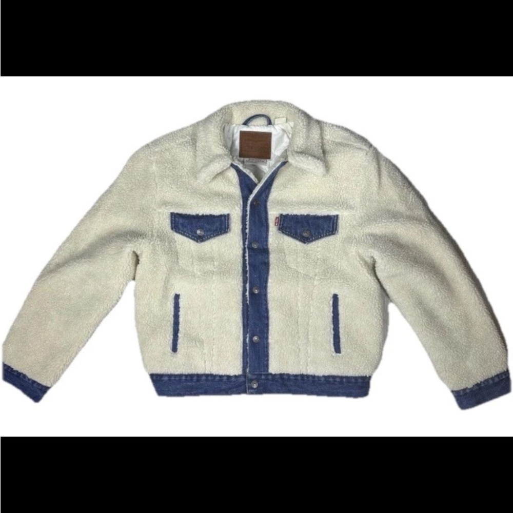 Levi’s Ex-Boyfriend Pieced Mixed Media Sherpa Jacket Women’s